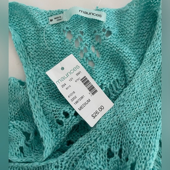 NWT Maurices Women’s Crocheted Razorback Tank. - Picture 6 of 6